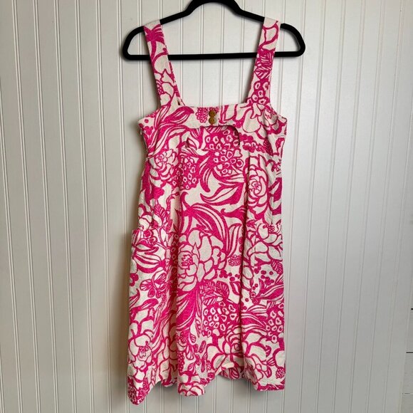 Anthropologie Vanessa Virginia pink floral sundress back cutout size 4 F20 - Picture 6 of 7